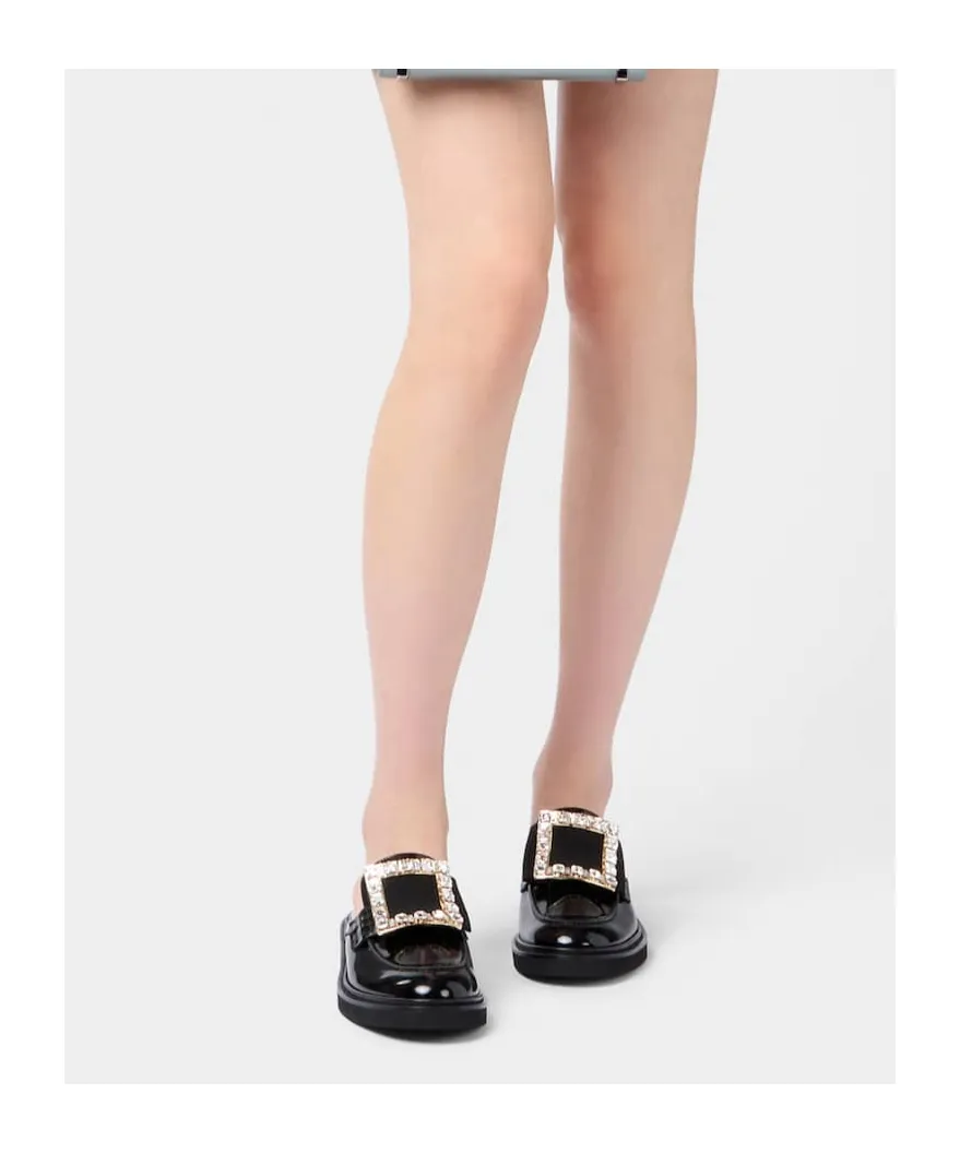 Roger Vivier Viv' Rangers Embellished Slip-On Mules