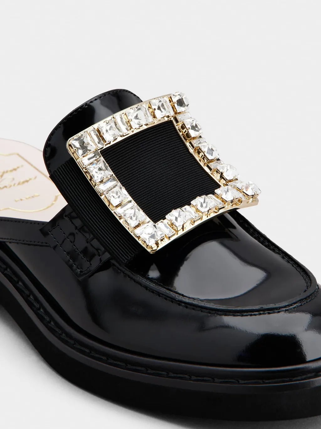 Roger Vivier Viv' Rangers Embellished Slip-On Mules