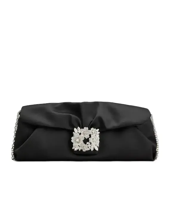 Roger Vivier Effrolessons Embellished Foldover Top Clutch Bag