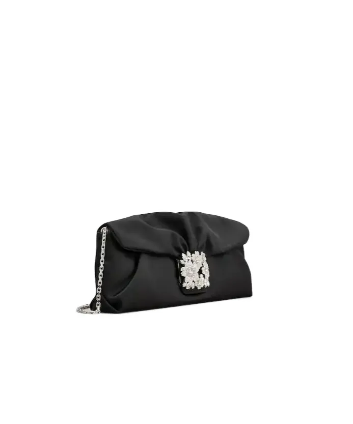 Roger Vivier Effrolessons Embellished Foldover Top Clutch Bag