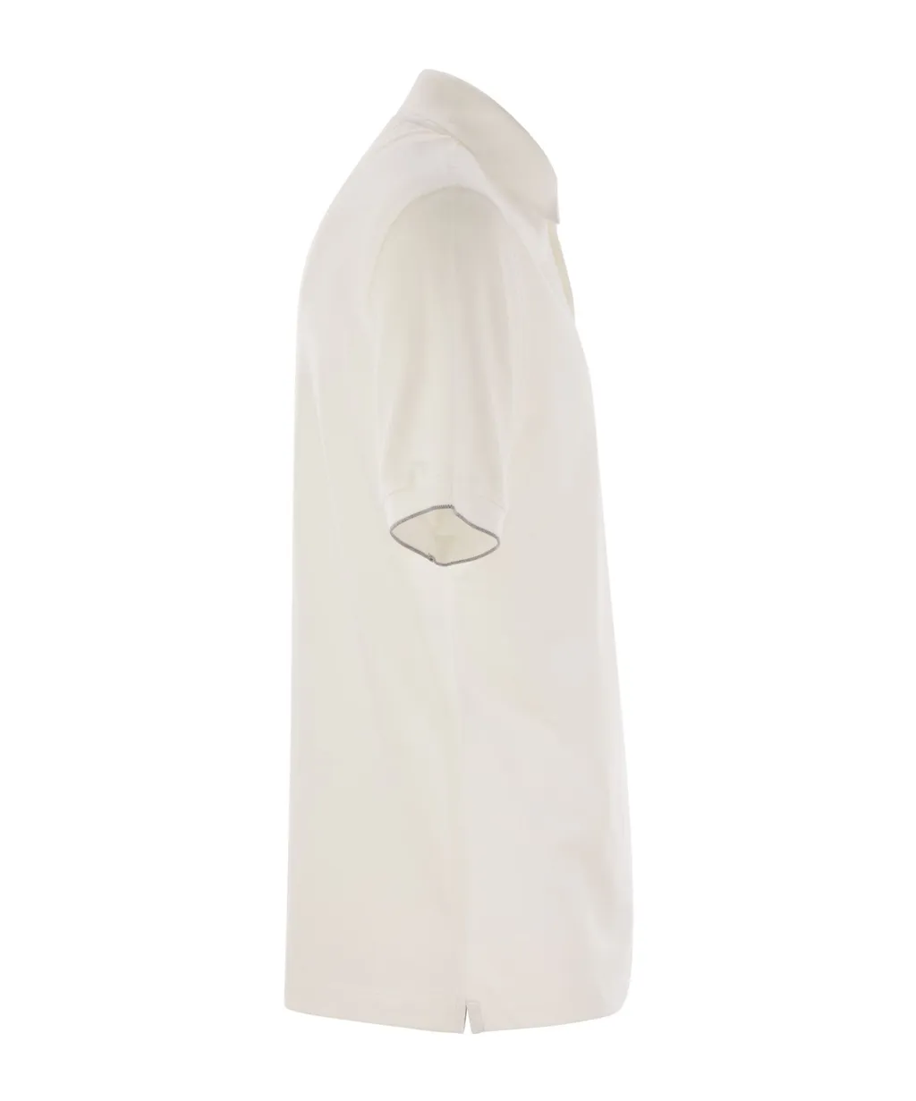 Brunello Cucinelli Logo Detailed Short-Sleeved Polo Shirt
