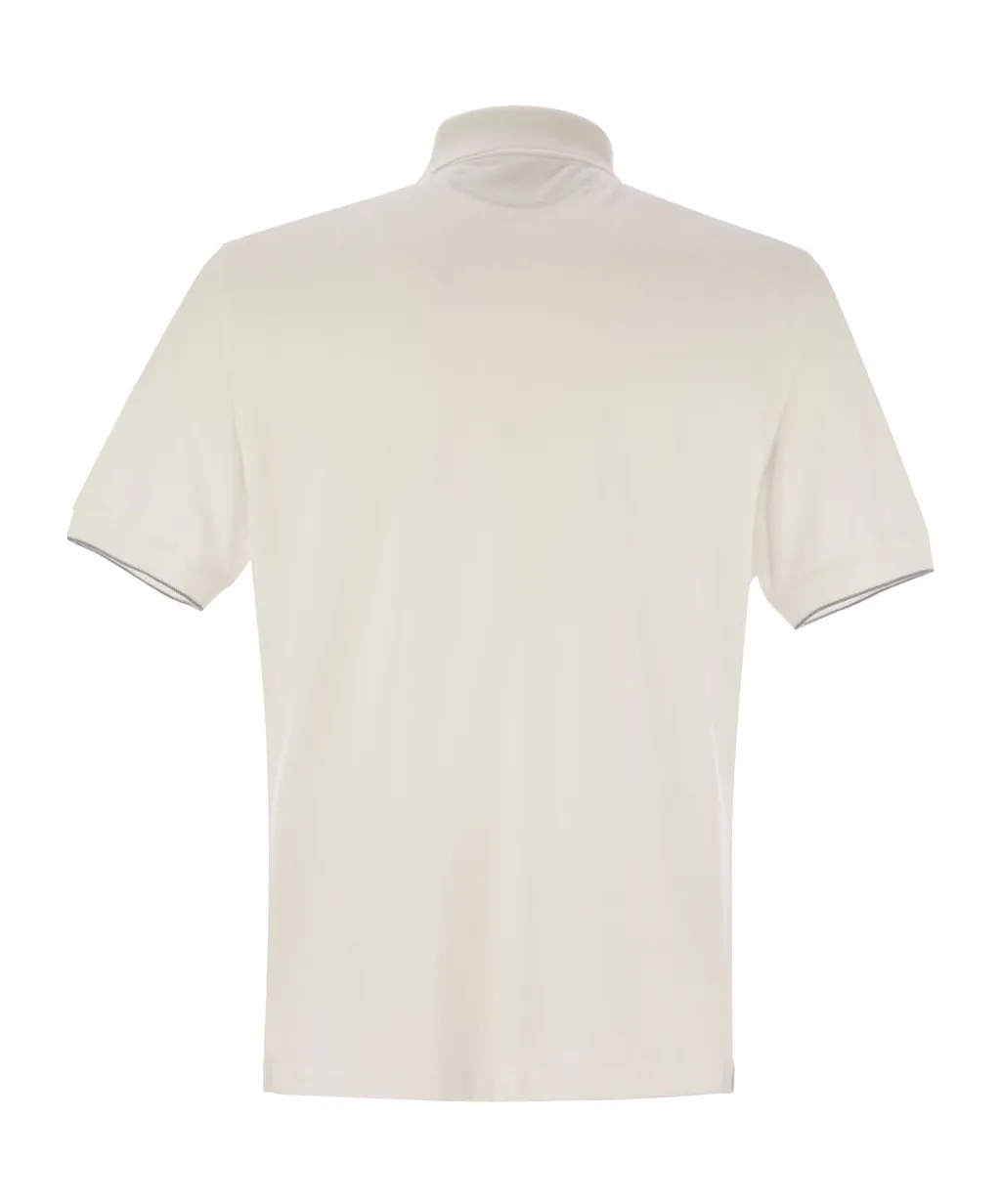 Brunello Cucinelli Logo Detailed Short-Sleeved Polo Shirt