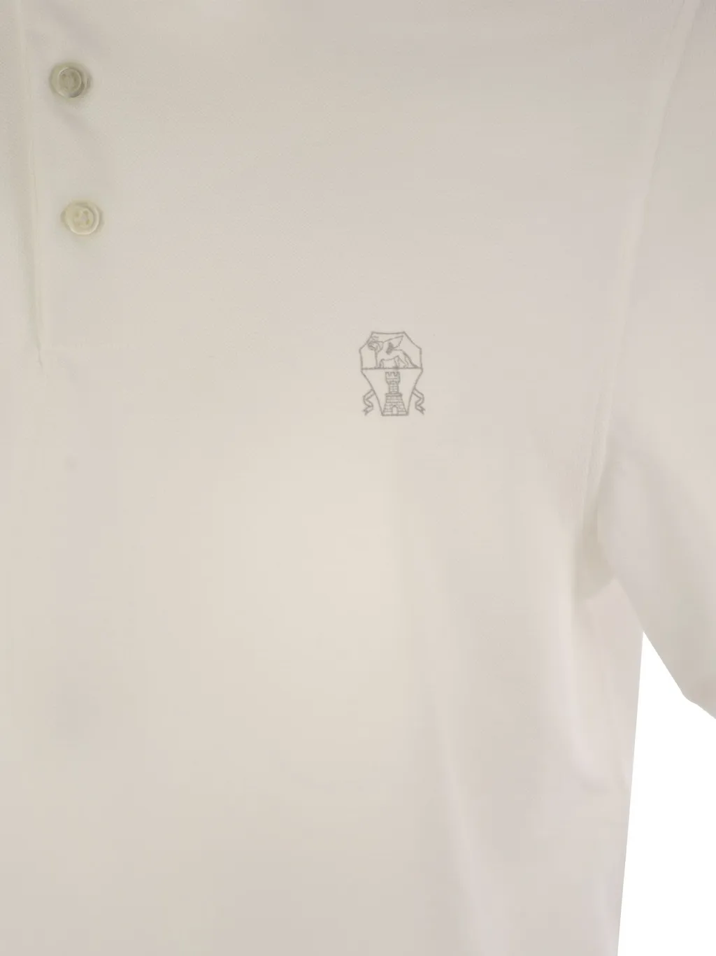 Brunello Cucinelli Logo Detailed Short-Sleeved Polo Shirt