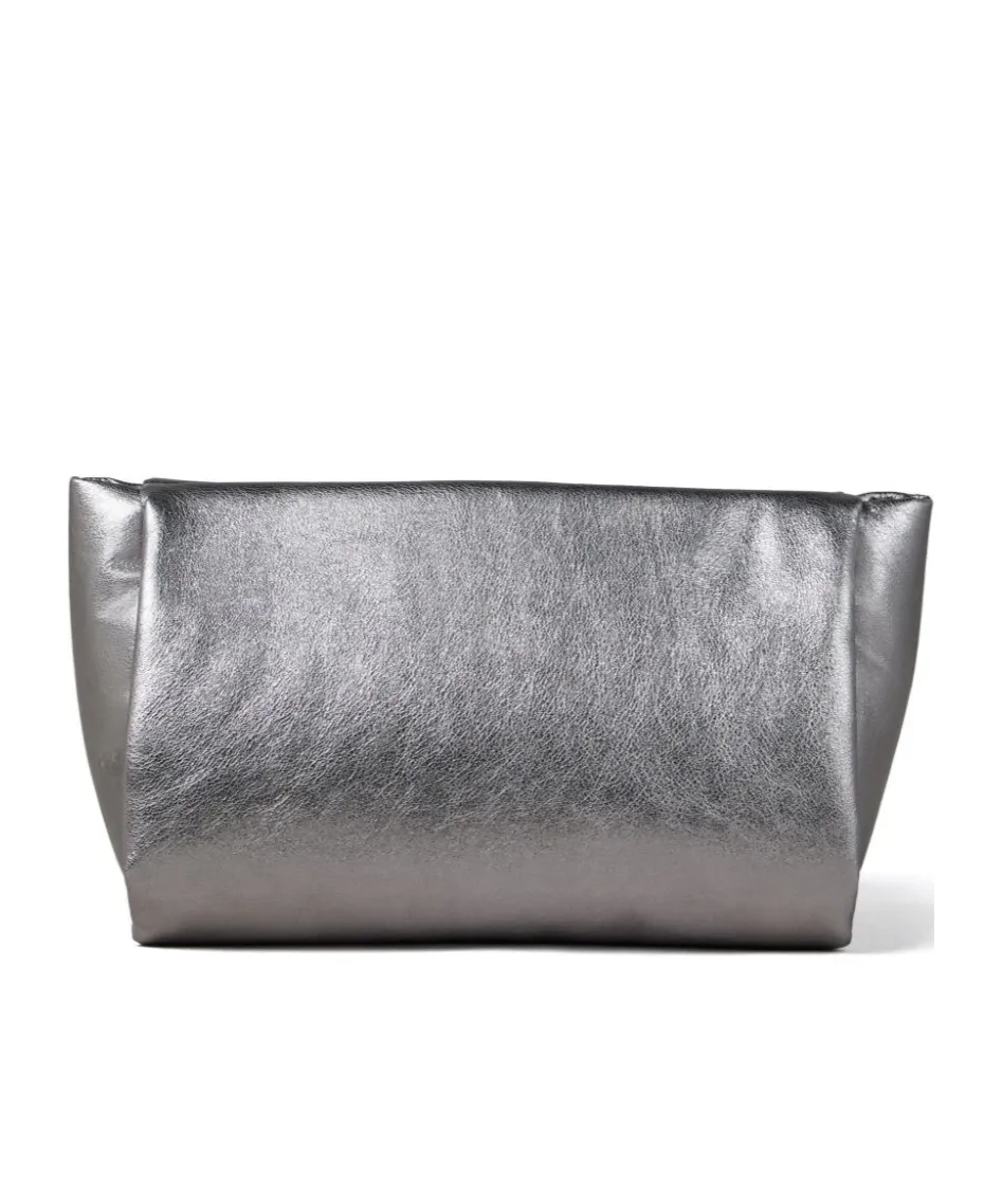 Brunello Cucinelli Lamé Metallic Clutch Bag