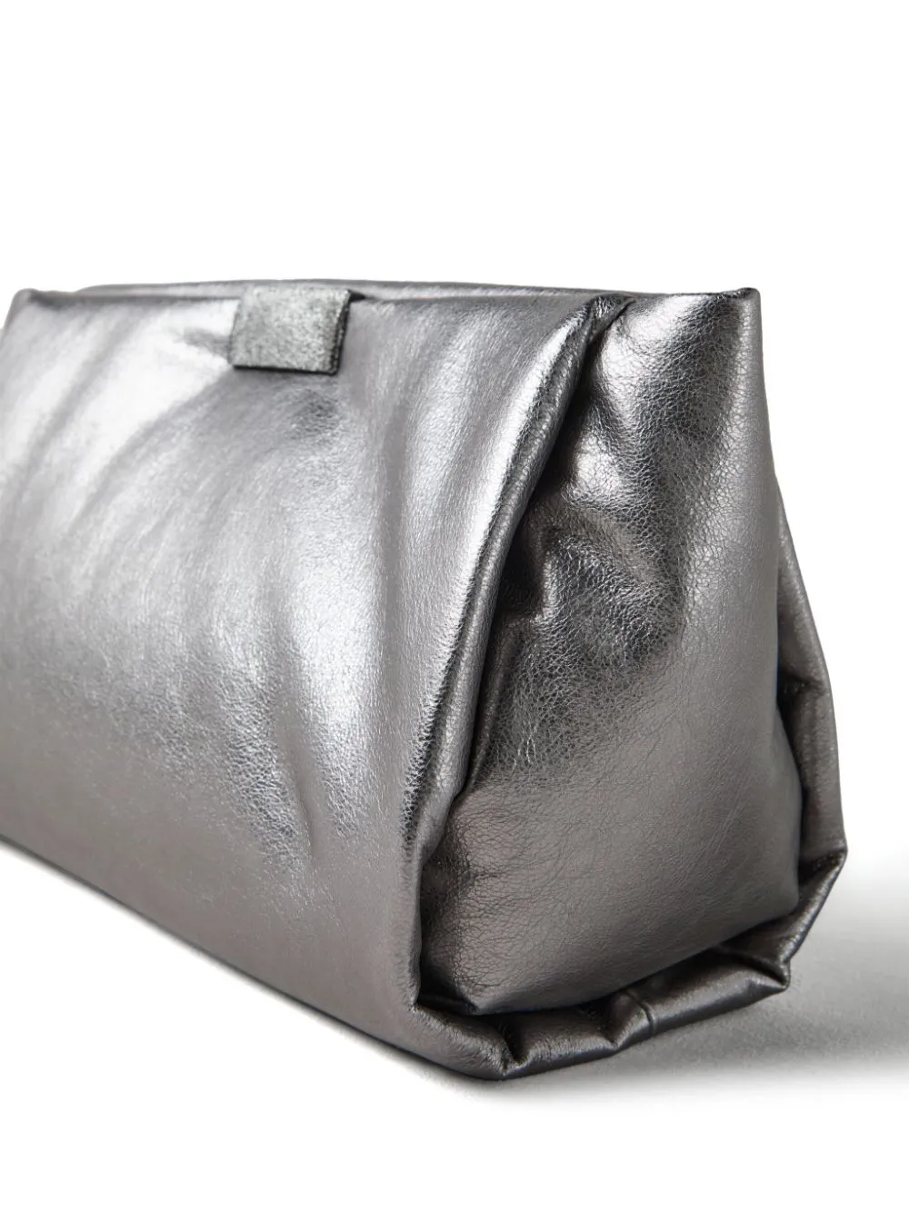 Brunello Cucinelli Lamé Metallic Clutch Bag