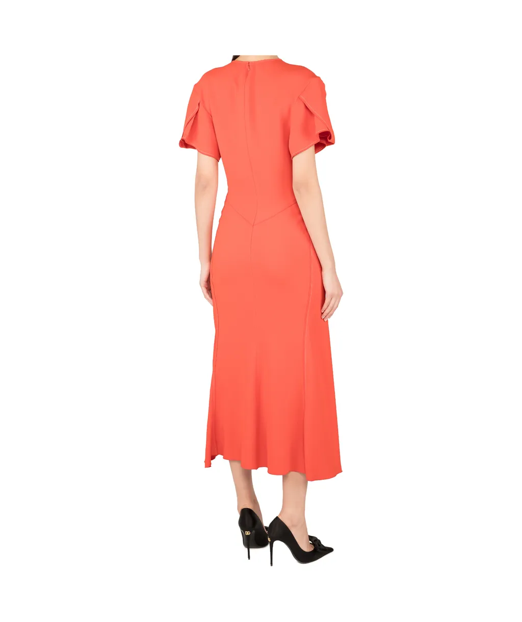 Pendant Crepe Dress