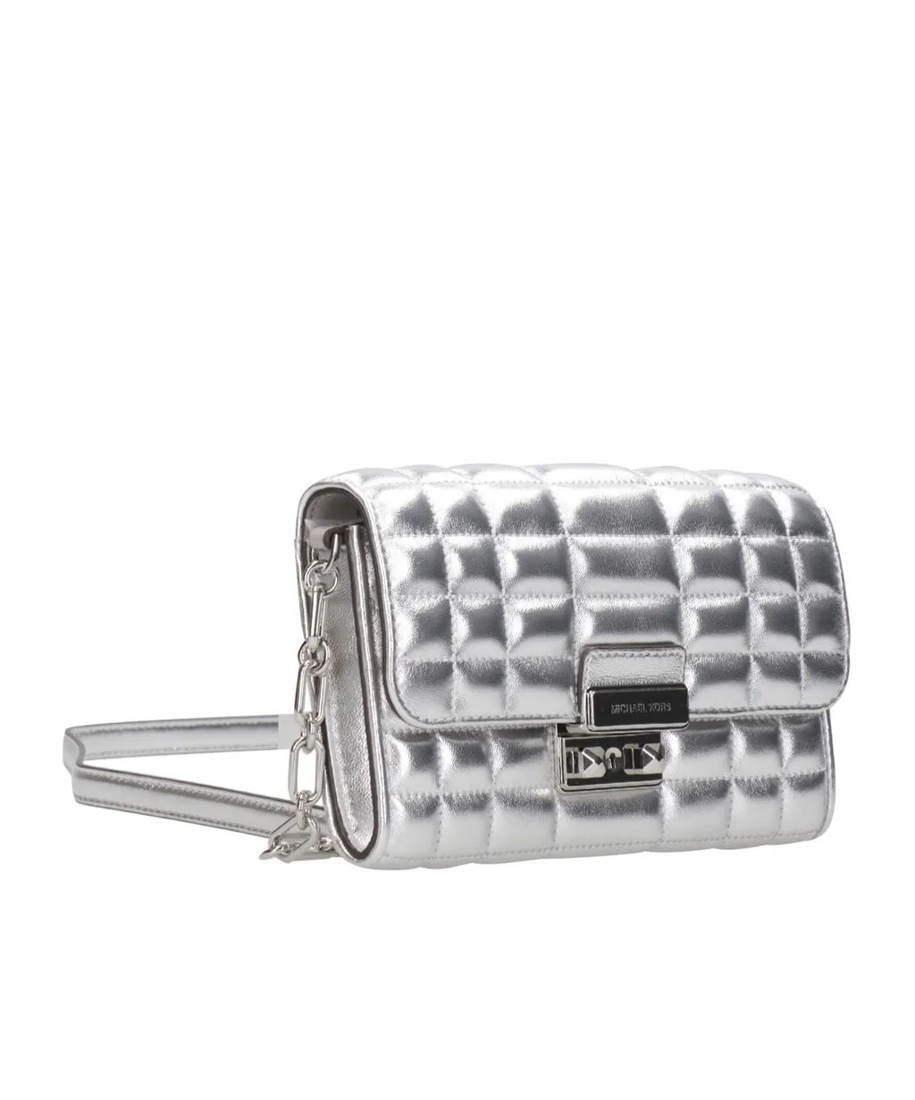 Michael Kors Tribeca Large Metallic Crossbody Bag
