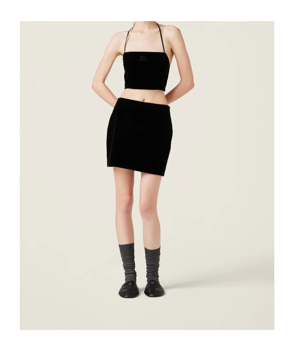 Miu Miu Zip-Up Mini Skirt