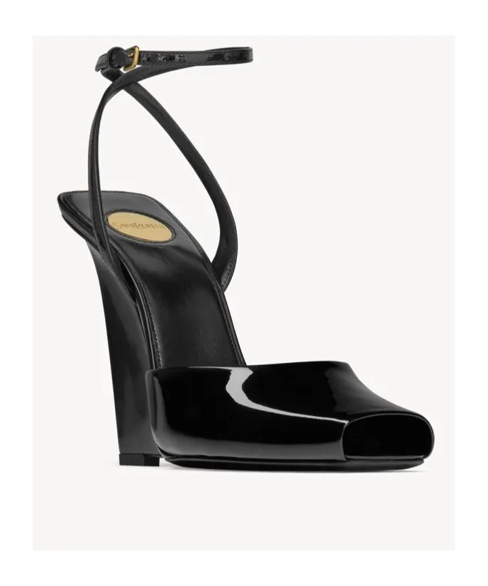 Saint Laurent La Scandale Wedge Sandals