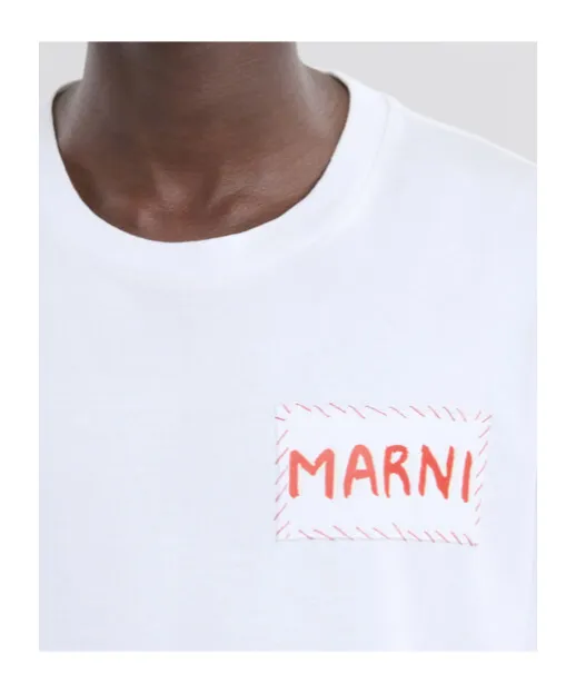 Marni Logo-Printed Crewneck T-Shirt