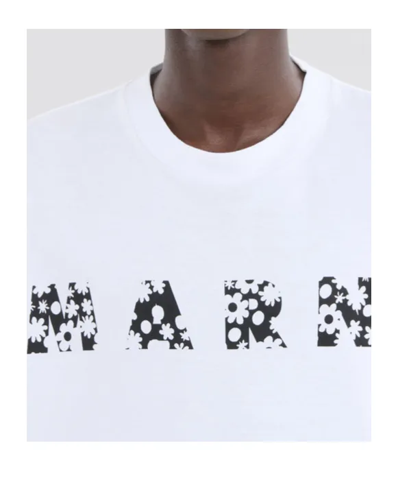 Marni Logo-Printed Crewneck T-Shirt