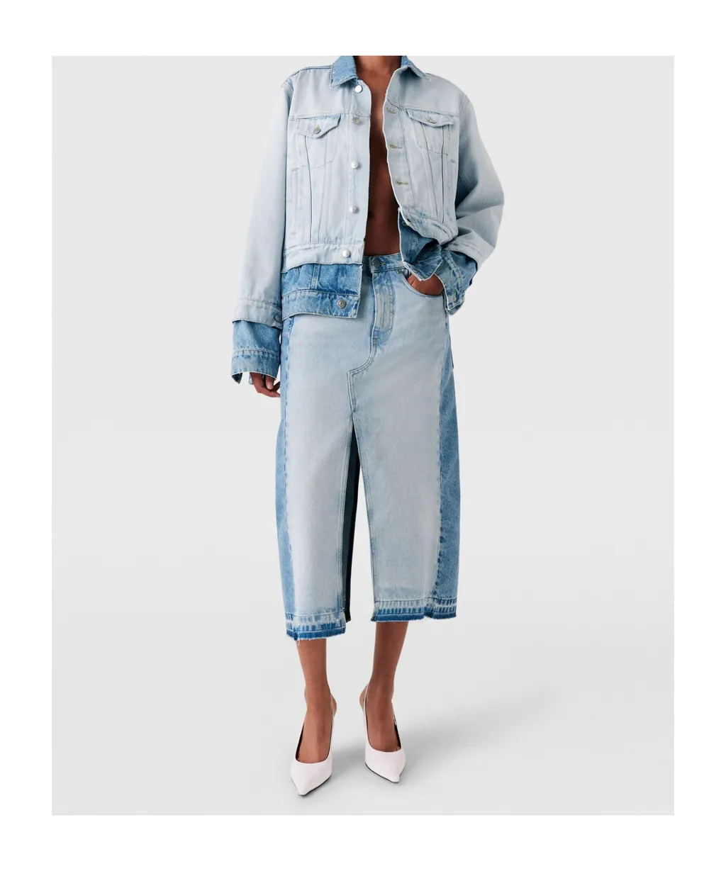 Stella Mccartney Contrast Panel Denim Jacket