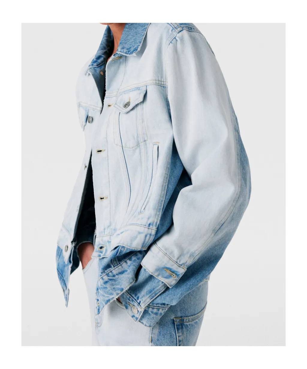 Stella Mccartney Contrast Panel Denim Jacket