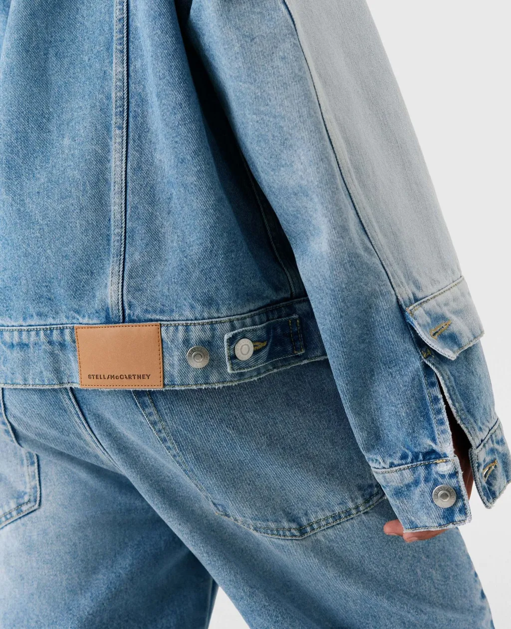 Stella Mccartney Contrast Panel Denim Jacket