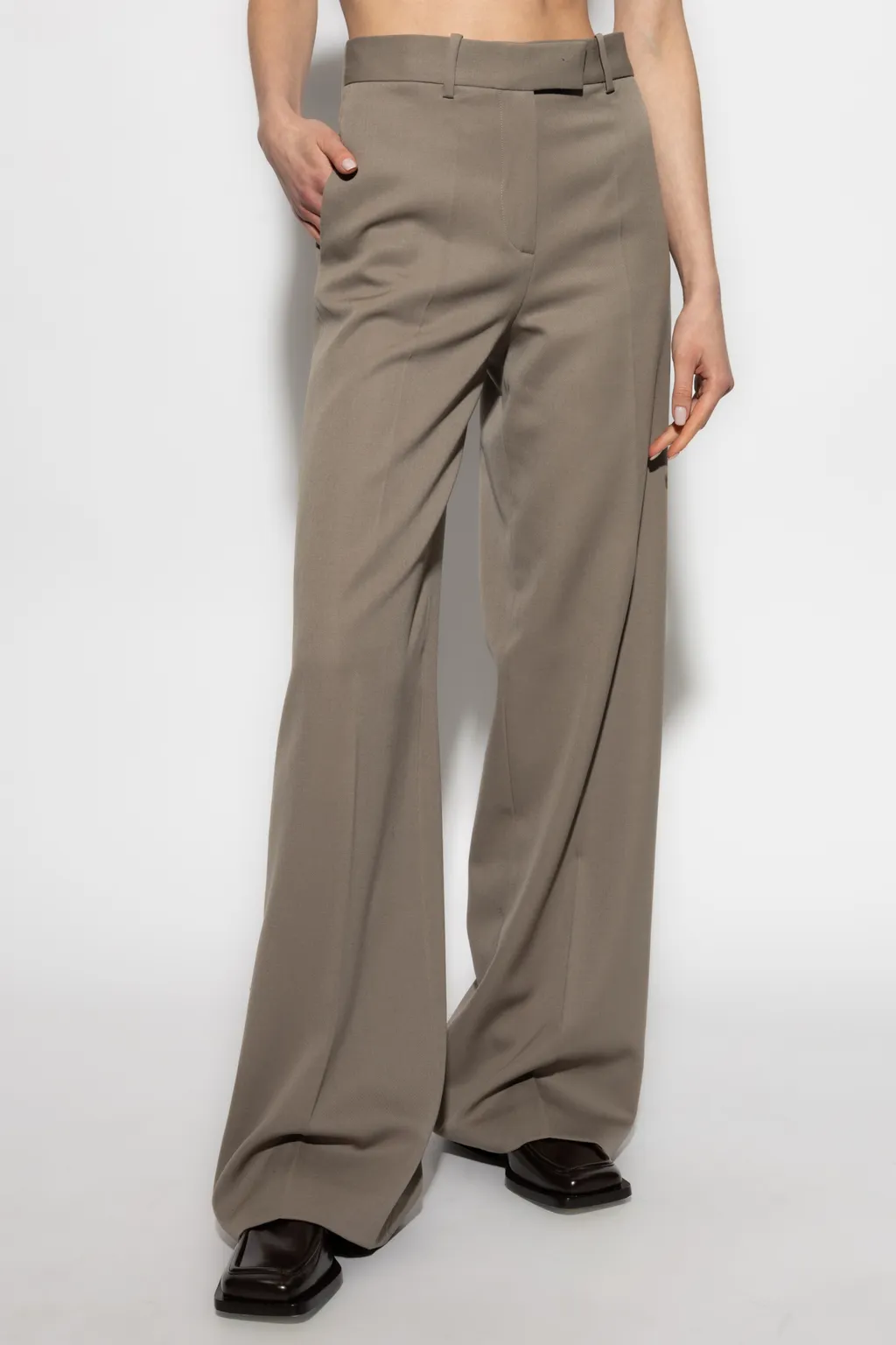 The Attico Wide Leg Long Pants