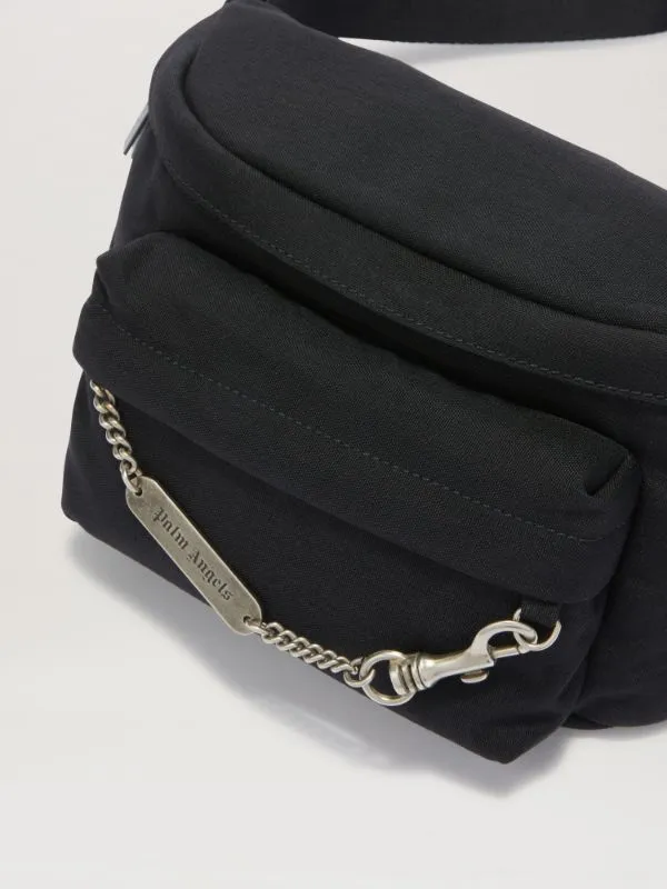 Palm Angels Chain Detailed Zipped Belt Bag