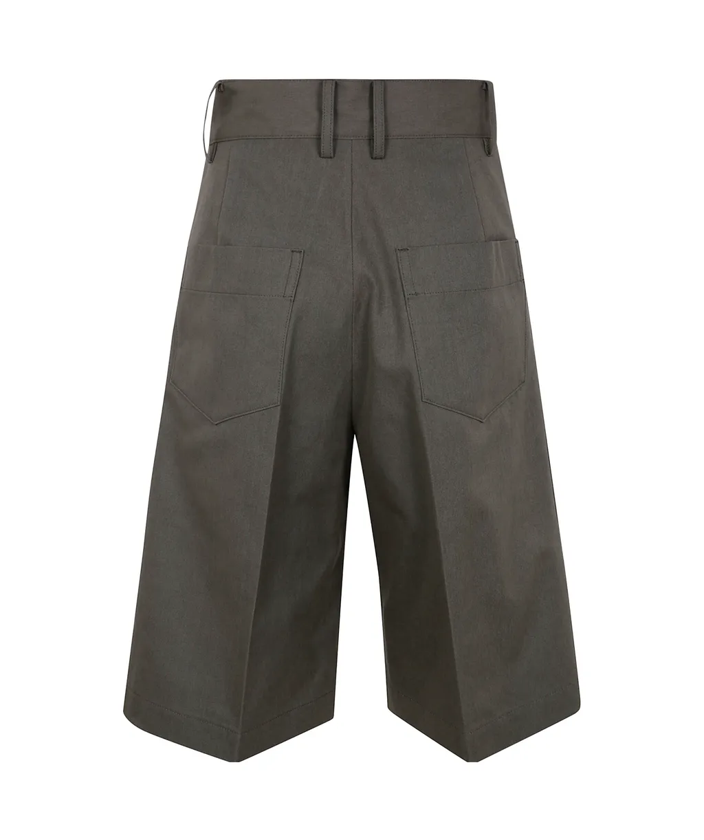 Yohji Yamamoto Pleat Detailed Shorts