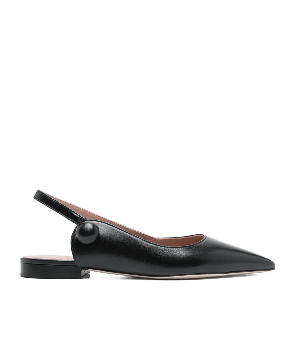 Leather Slingback Pumps