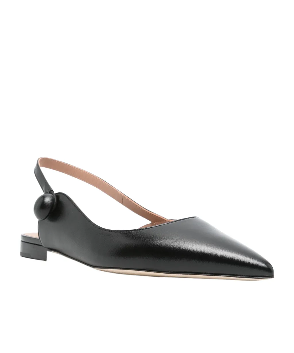 Leather Slingback Pumps