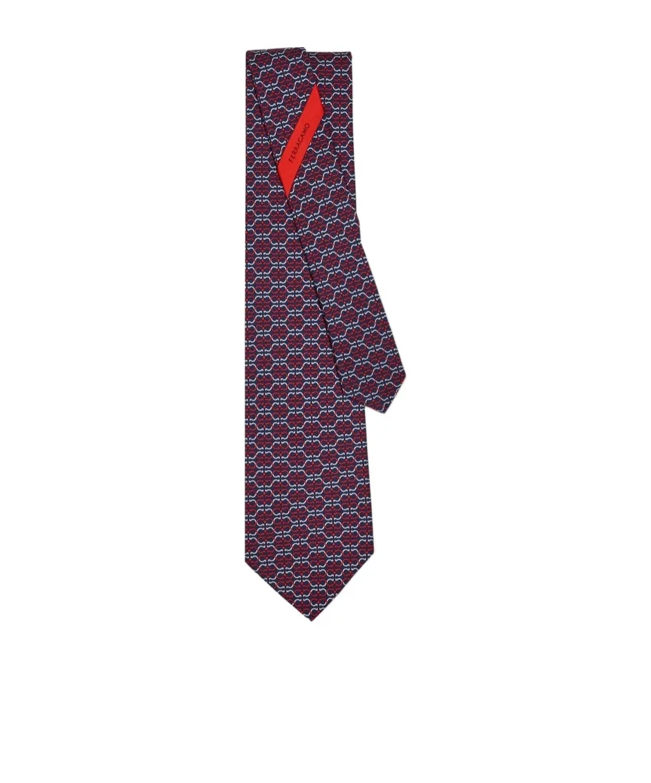 Ferragamo Gancini Printed Tie