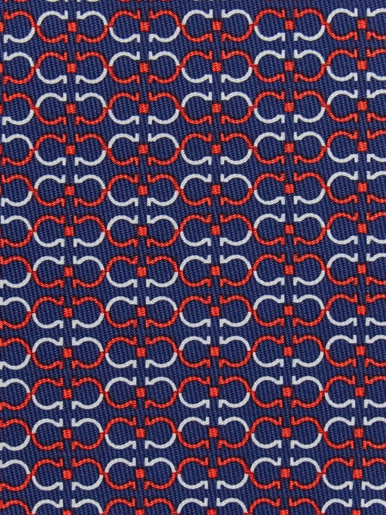 Ferragamo Gancini Printed Tie