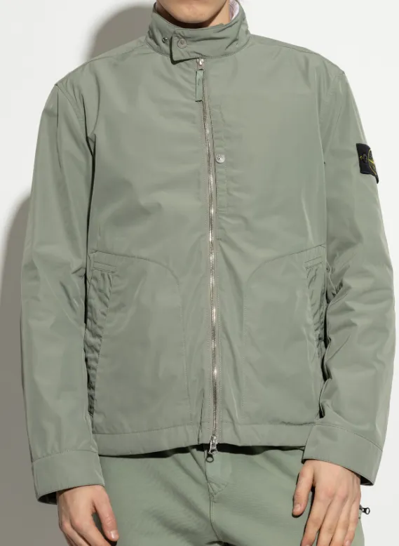 Stone Island Logo-Patch Zipped Jacket