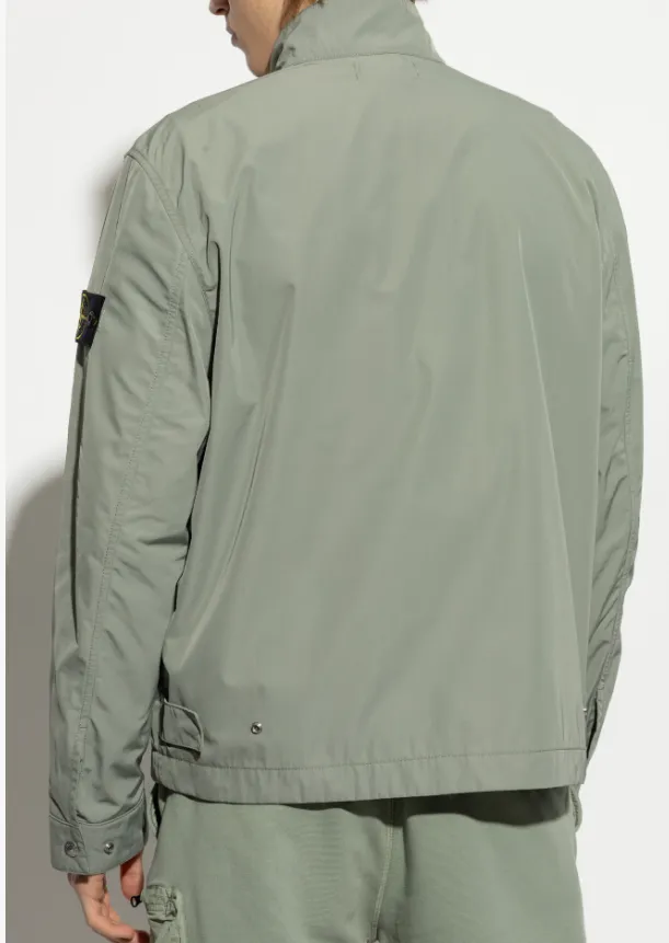 Stone Island Logo-Patch Zipped Jacket