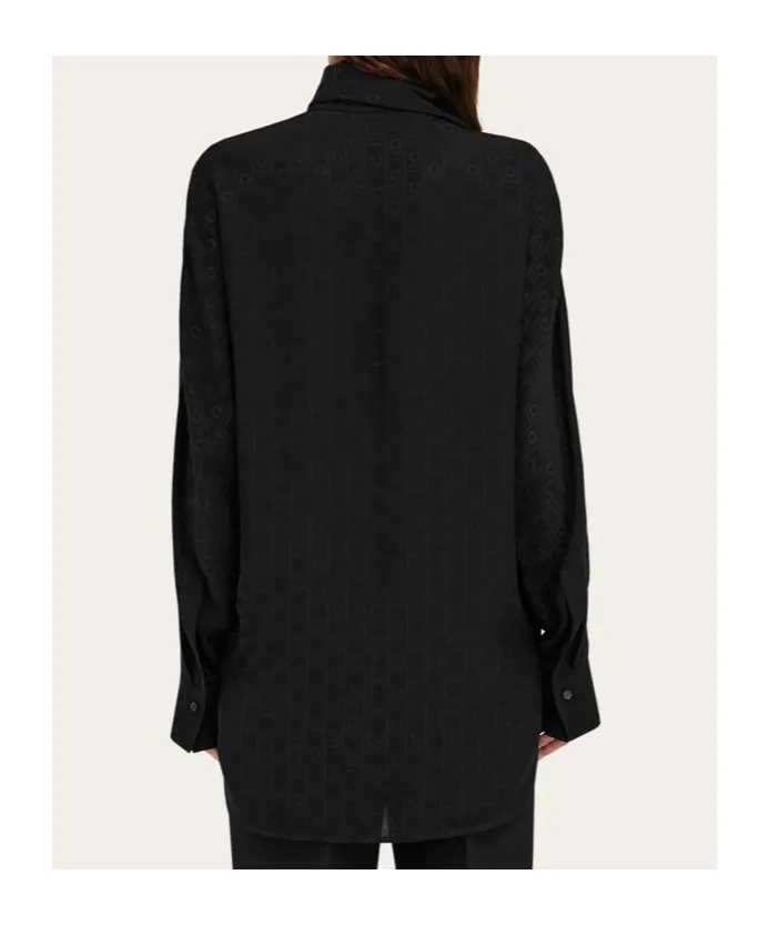 Ferragamo Sash Collar Blouse