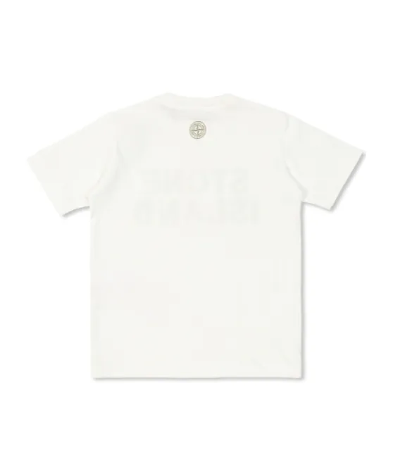 Stone Island Junior Logo Printed Crewneck T-Shirt
