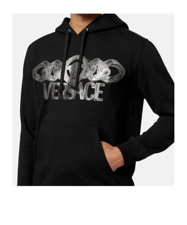 Versace Medusa On Chain Drawstring Hoodie