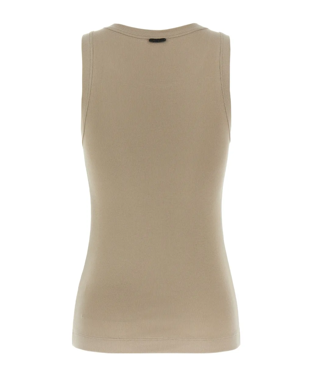 Brunello Cucinelli Embellished Tank Top