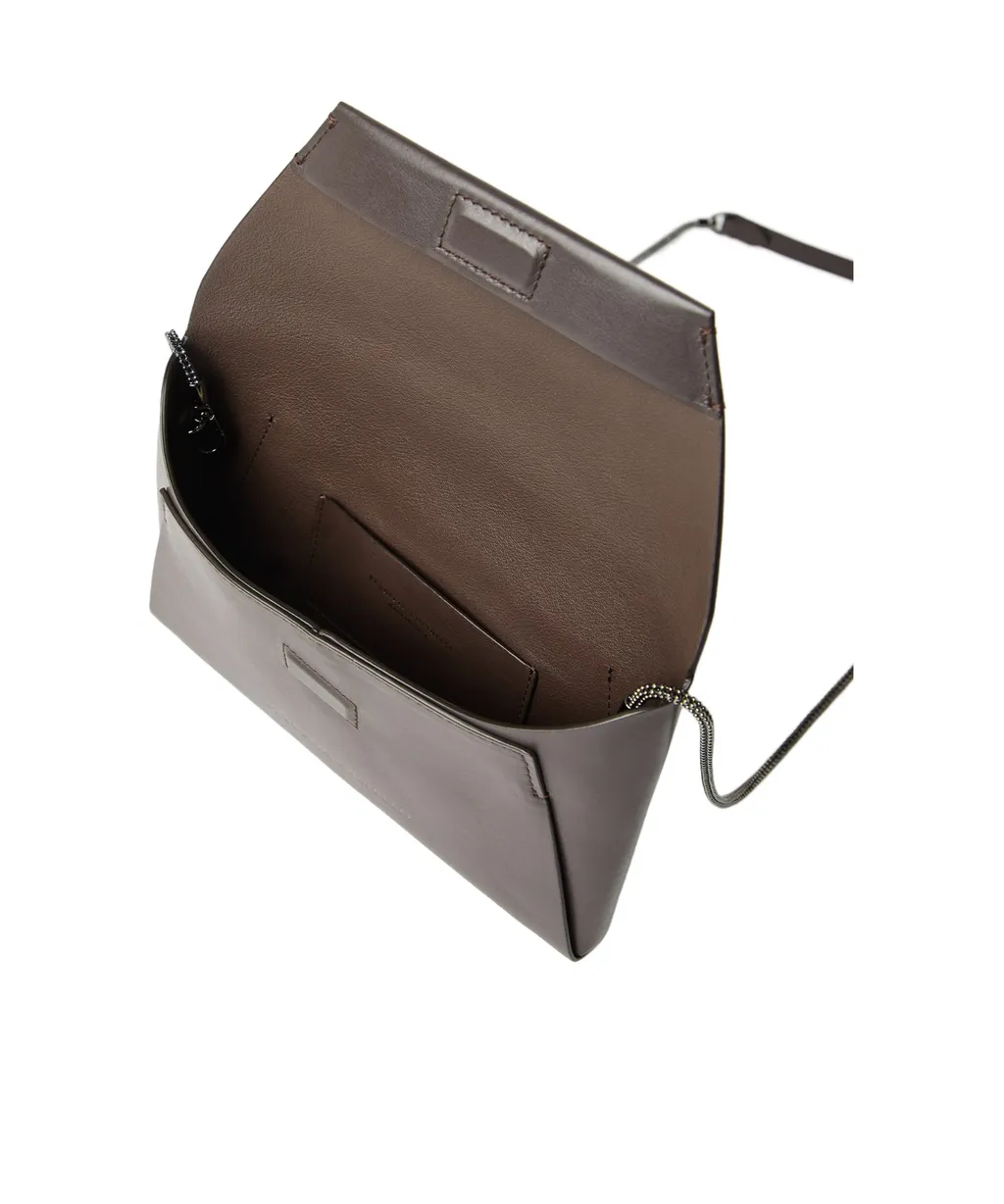 Brunello Cucinelli Duo Foldover Top Clutch Bag