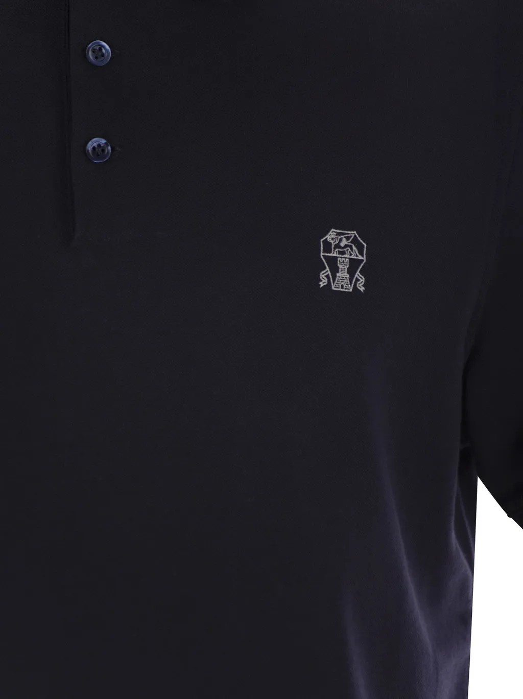 Brunello Cucinelli Logo Detailed Short-Sleeved Polo Shirt