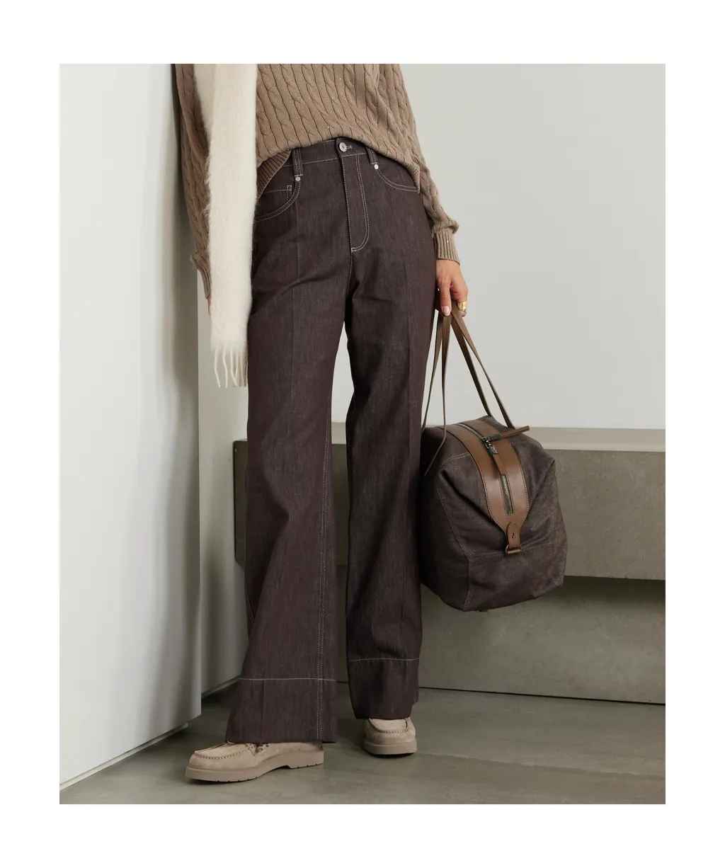 Brunello Cucinelli Wide Leg Jeans