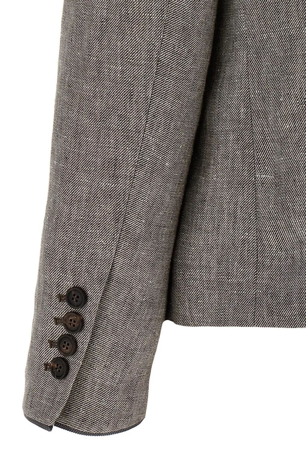 Brunello Cucinelli Double-Breasted Twill Blazer