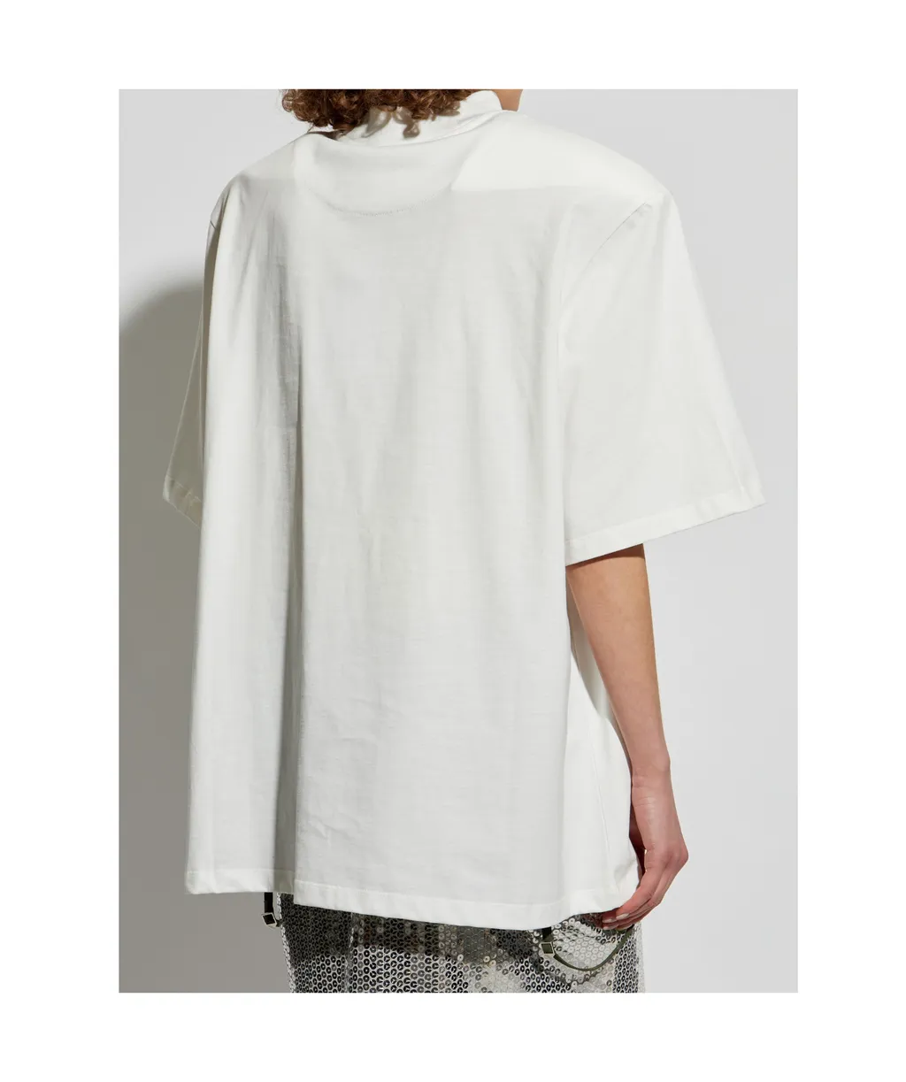 The Attico Logo Embroidered Oversized T-Shirt