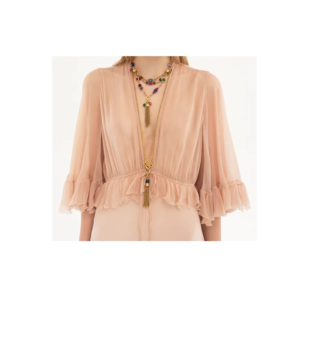 Chloé V-Neck Maxi Dress