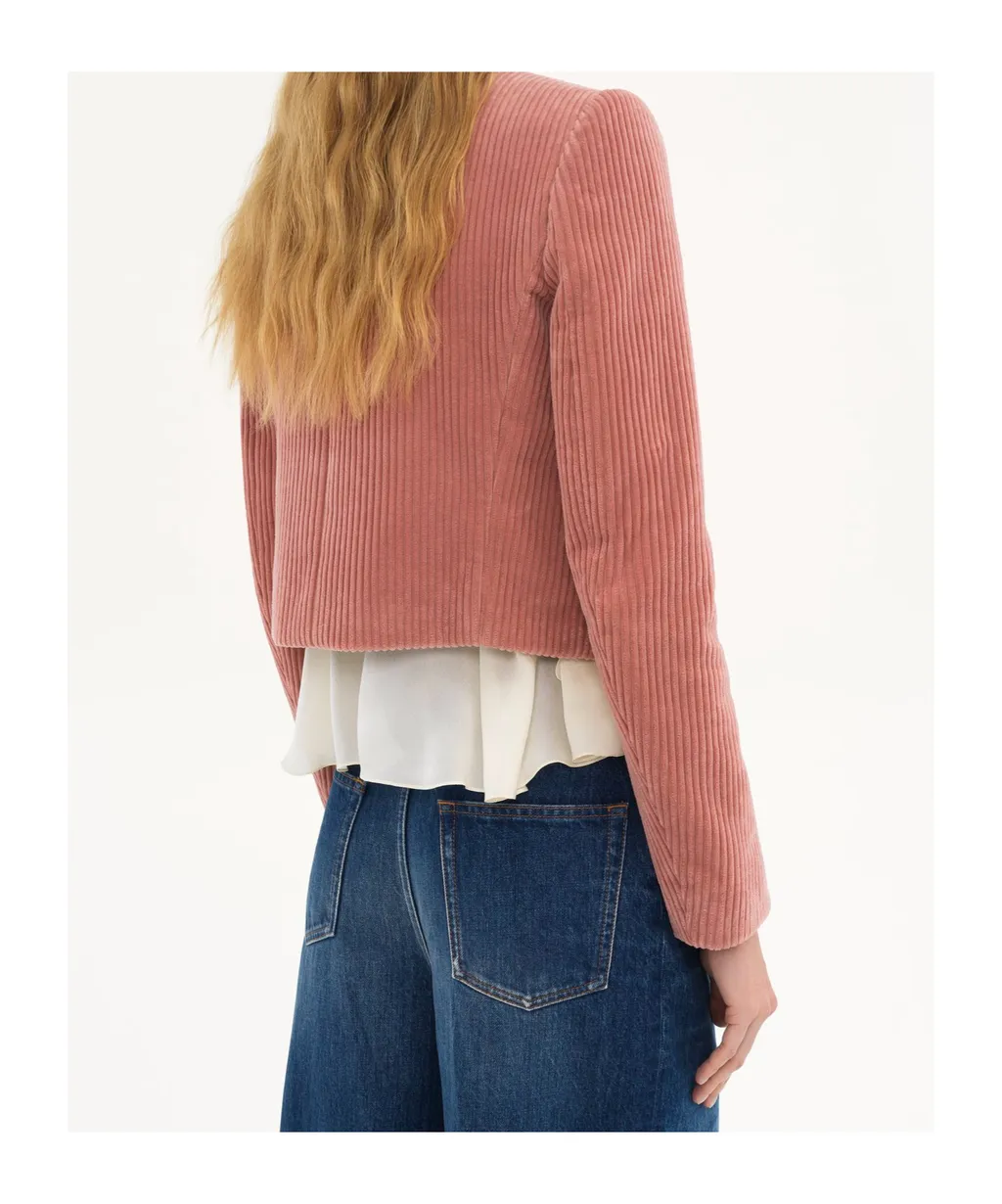 Velvet Cropped Jacket