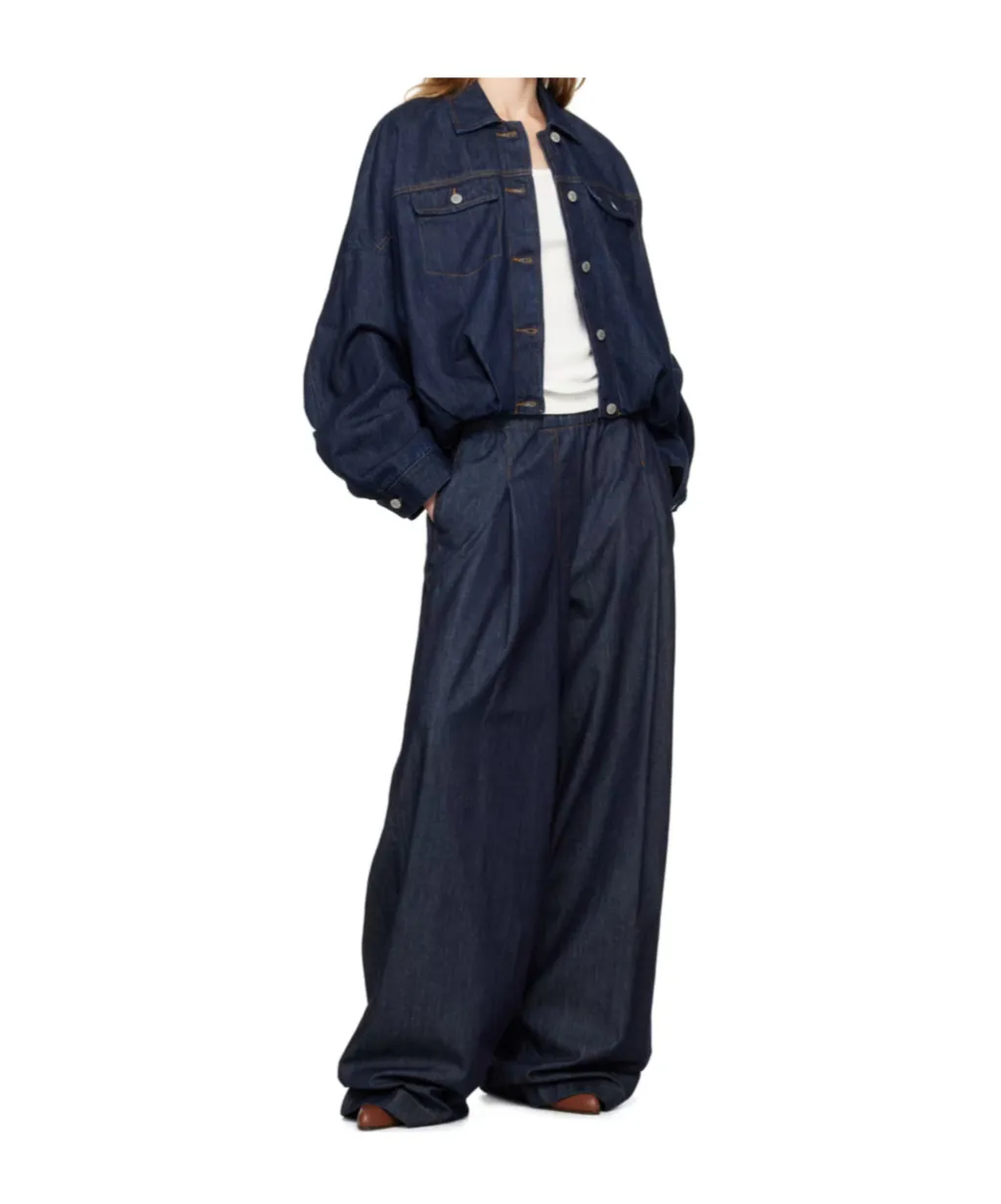 Long-Sleeved Denim Coat