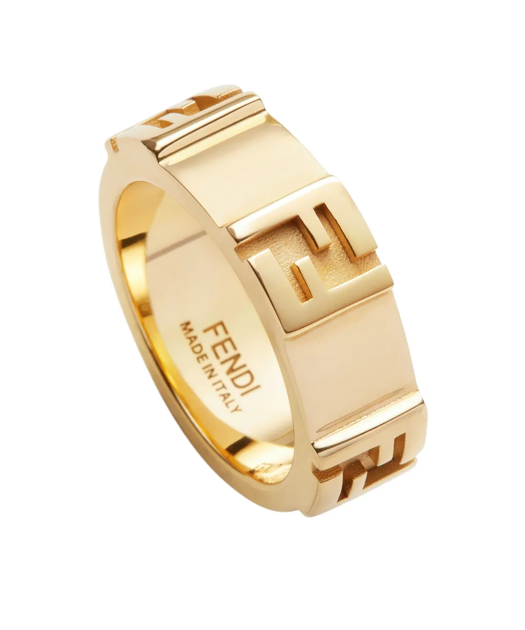 Gold-Colored Metal Ring