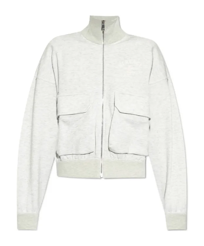 Versace Long-Sleeved Zip-Up Sweatshirt