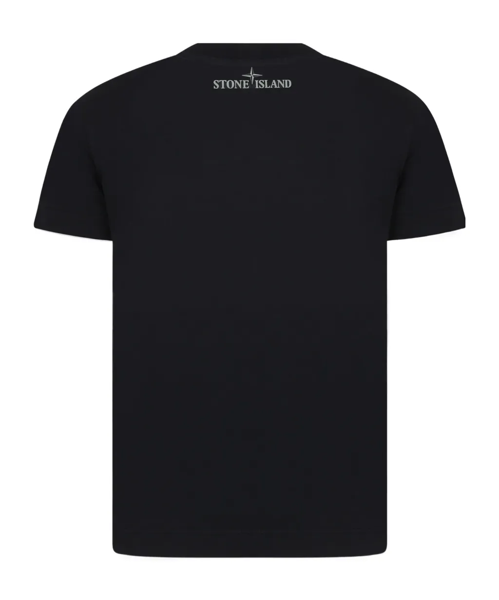 Stone Island Junior Compass Printed Crewneck T-Shirt
