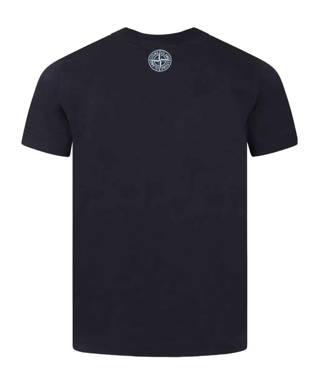 Stone Island Junior Logo Printed Crewneck T-Shirt