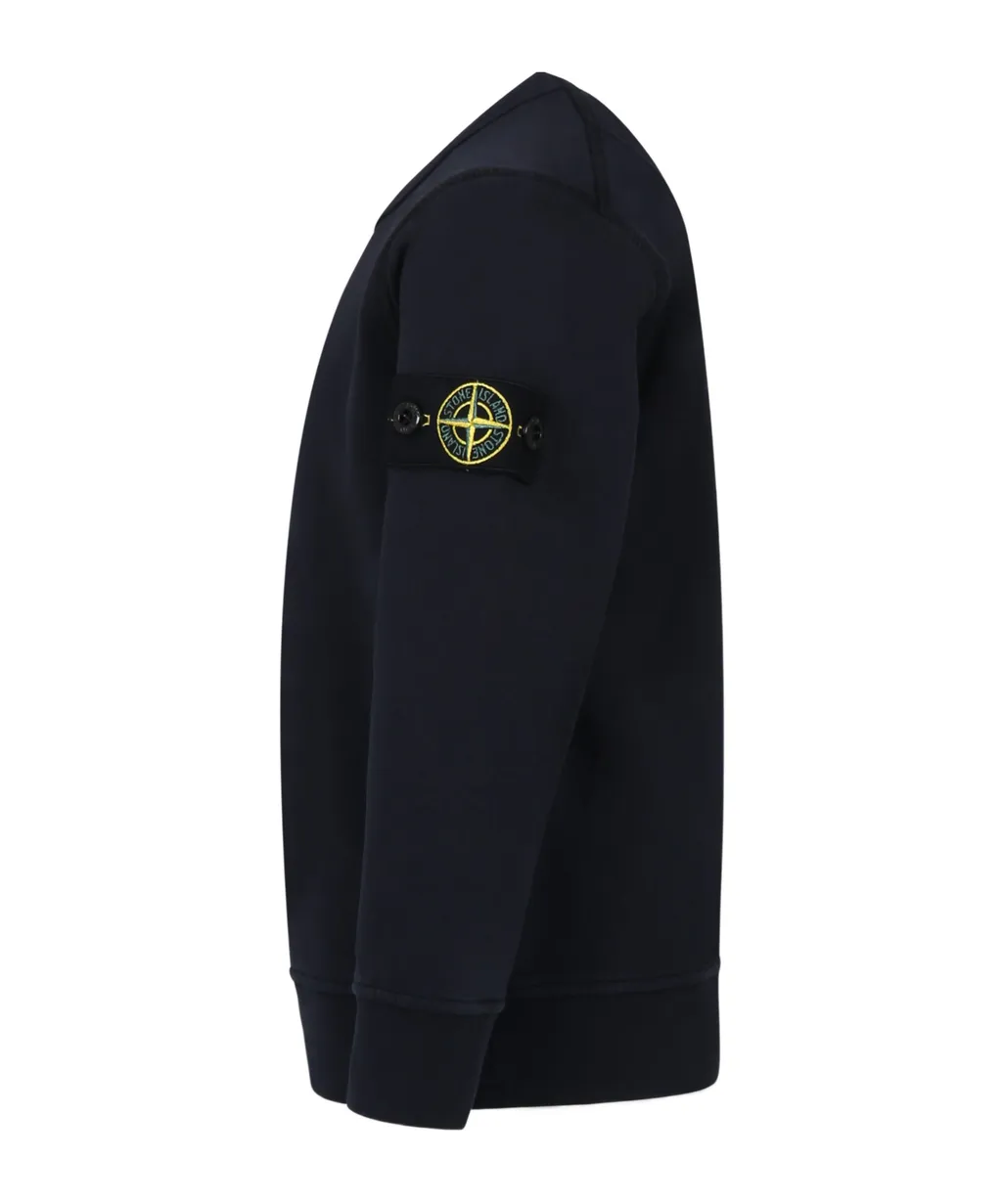 Stone Island Junior Logo-Patch Crewneck Sweatshirt