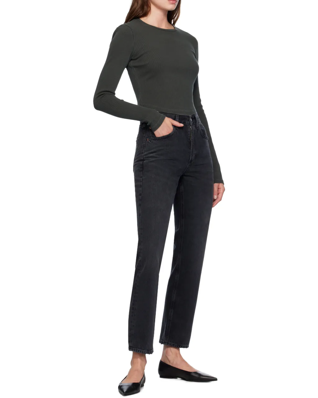 Agolde Valen Slim Cut Cropped Leg Jeans
