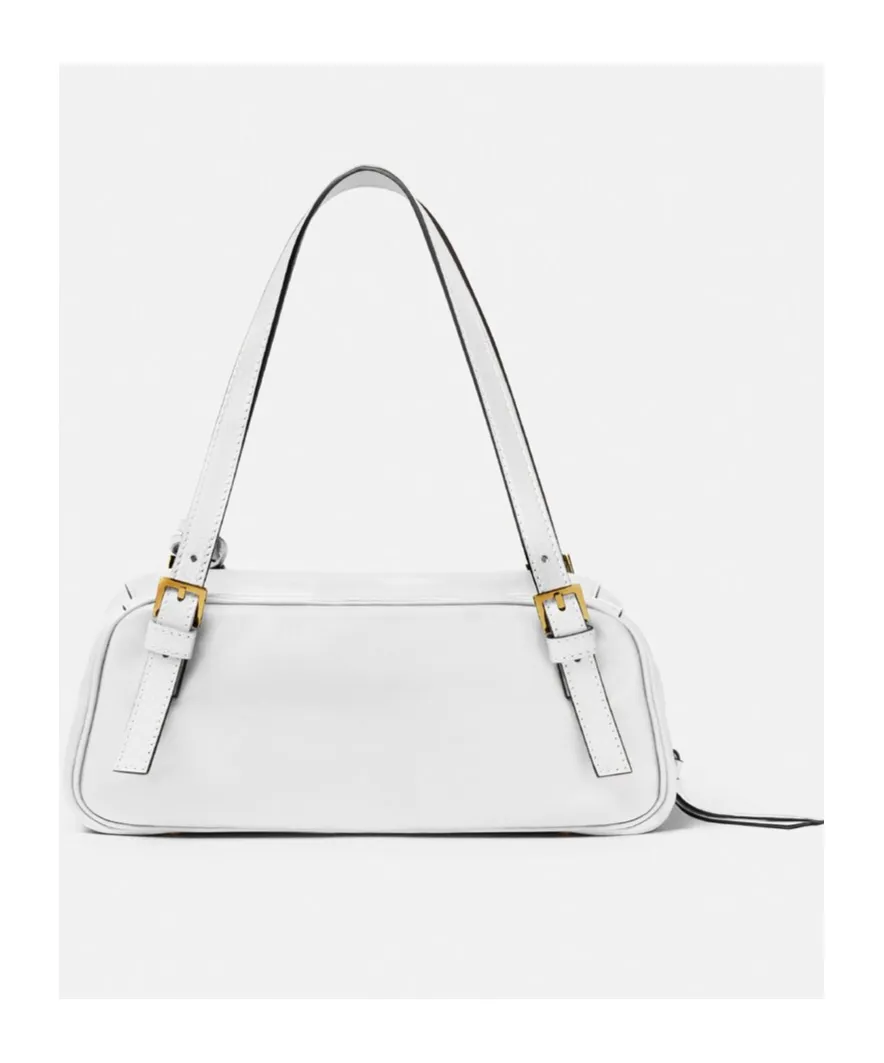 Versace Logo Plaque Zipped Tote Bag