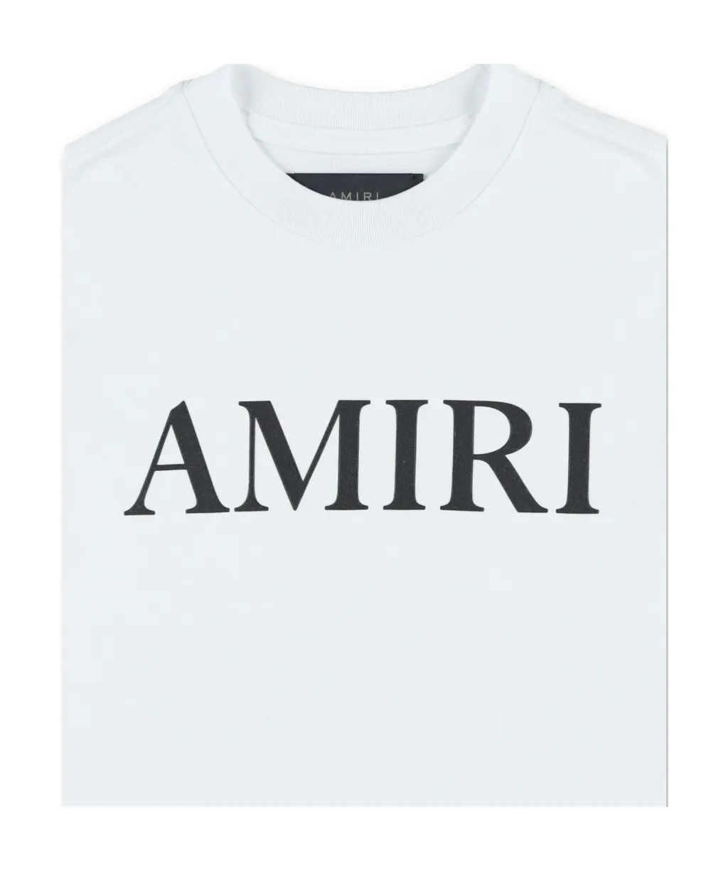 Amiri Kids Logo Printed Crewneck T-Shirt