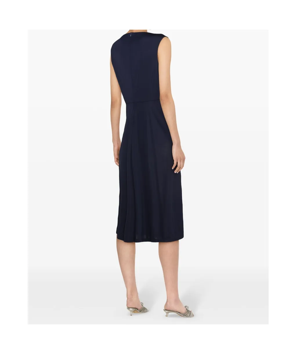 Lauren Ralph Lauren Tessane Sleeveless Flared Midi Dress
