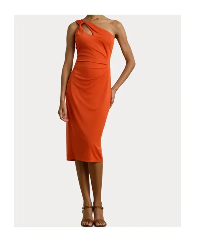 Lauren Ralph Lauren One-Shoulder Dress