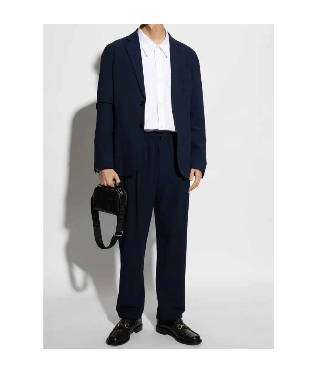 Giorgio Armani Single-Breasted Knitted Jacket